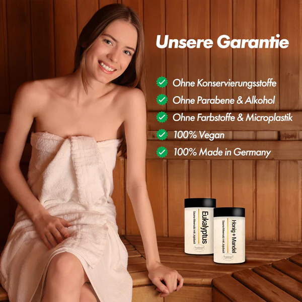 Premium Sauna Meersalz Peeling Honig + Mandel - Image 5