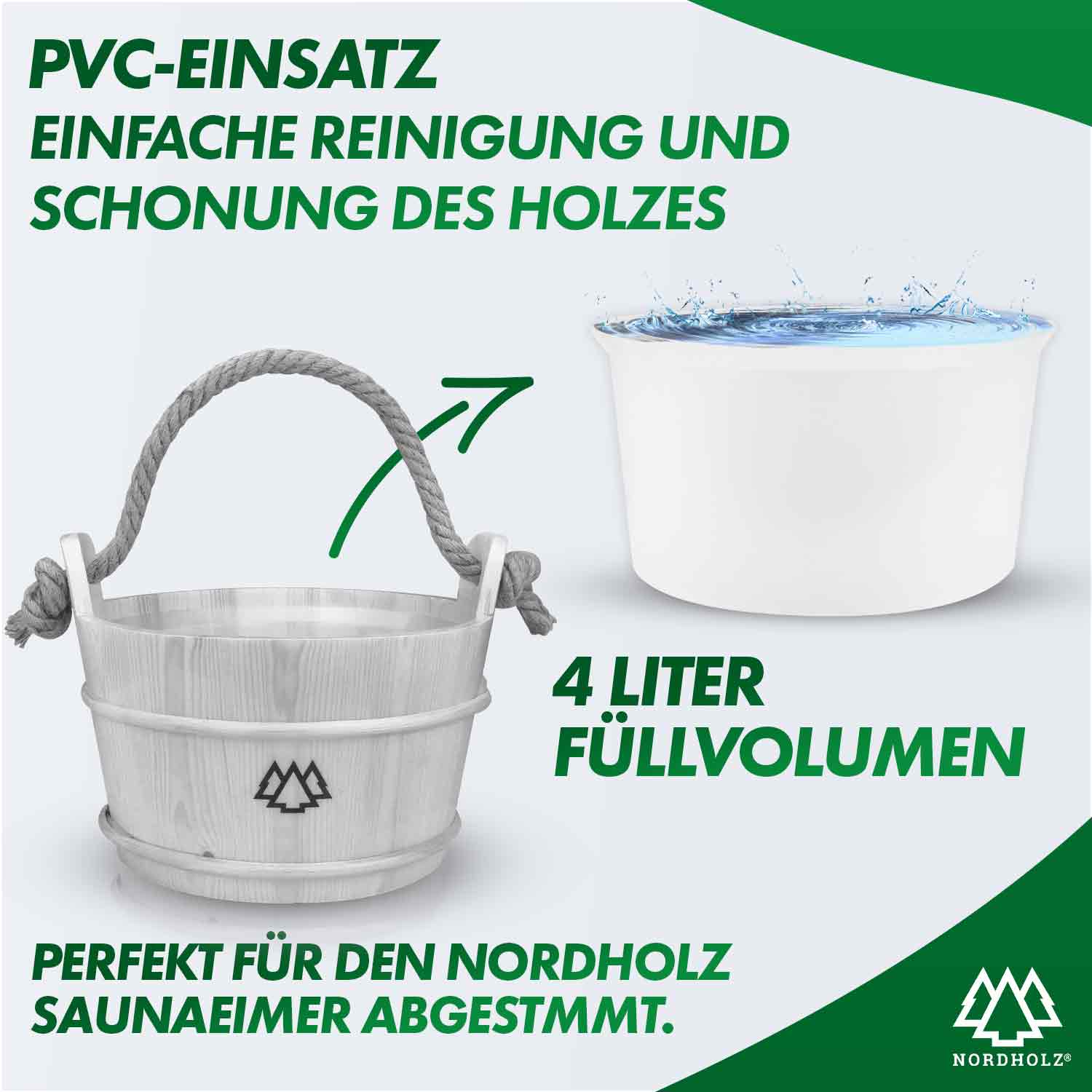 PVC Einsatz für Sauna Eimer - Image 2