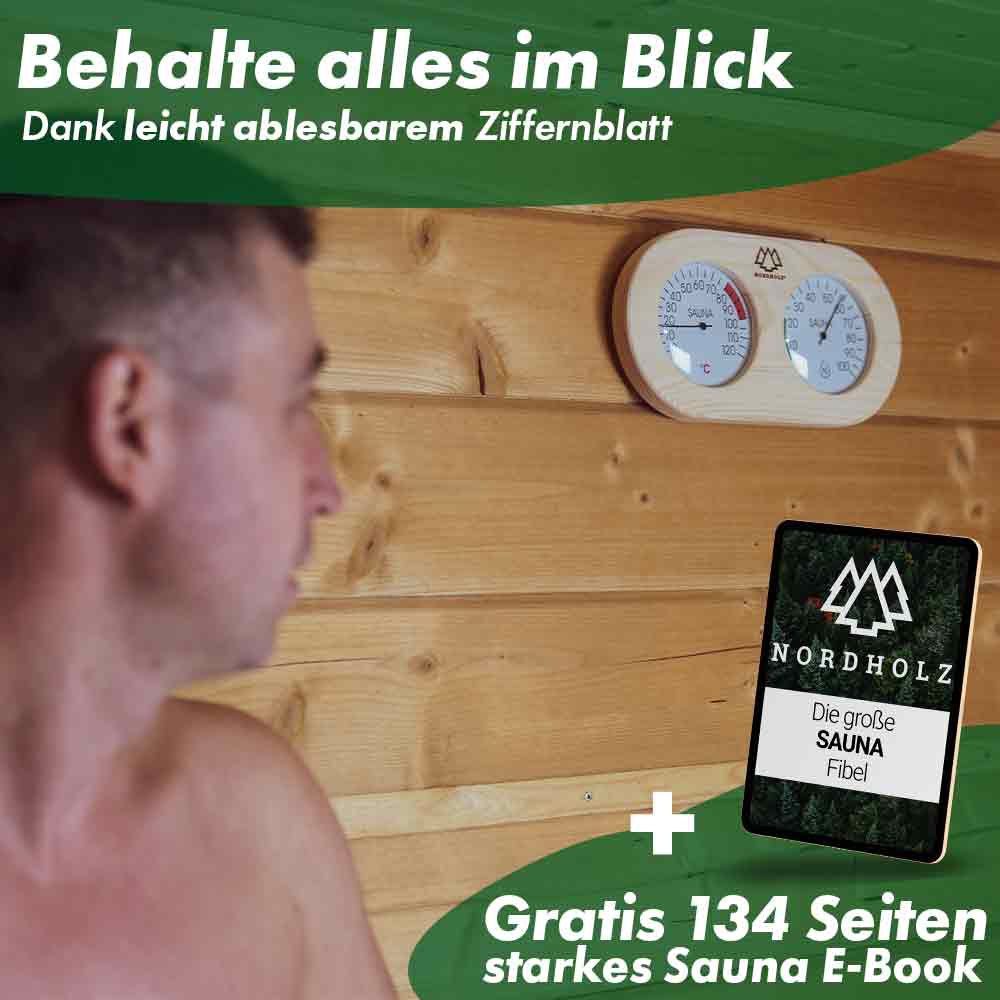 Sauna Thermo-Hygrometer Doppelt 2in1 - Image 5
