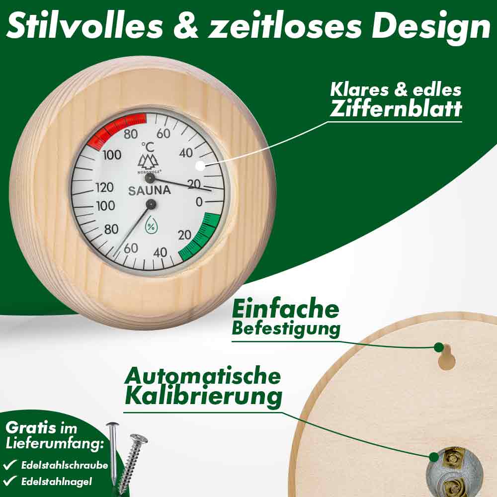 Sauna Thermo- & Hygrometer 2in1 - Image 3