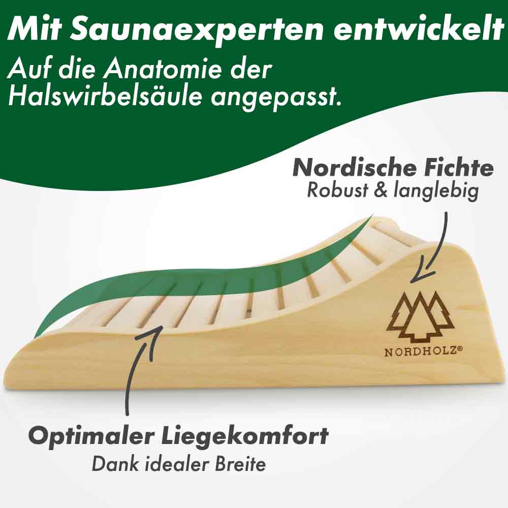 Ergonomische Sauna Kopfstütze - Image 3